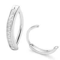 Anneau de nombril en titane G23 ASTM F136 plaqué or PVD, serpent, clicker, bijoux de corps, 10 mm, filetage externe, usage quotidien, femme