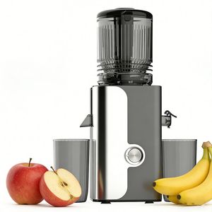 Extracteur de jus lent à prix abordable, à haut rendement, avec large goulotte d'alimentation, pression à froid pour fruits et légumes - Product Image 1