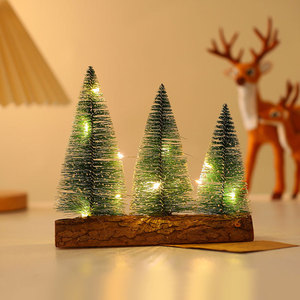 Creative new desktop Christmas <b>tree</b> ornament, mini Christmas <b>tree</b>, with <b>lights</b> to create a festive atmosphere. - Product Image 4