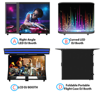 Portable DJ Table DJ Photomaton avec écran d'affichage LED pour les salons professionnels et les fêtes