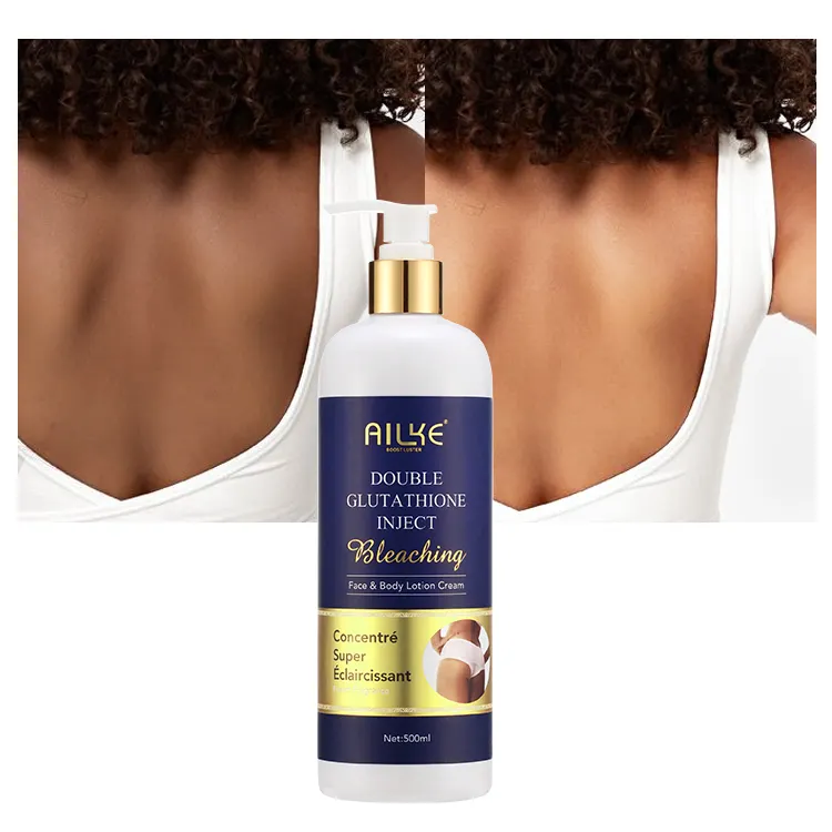 New Face & Body Lotion AILKE Private Label Black Skin Whitening Body Cream Strong Bleaching Body Lotion
