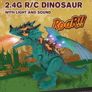 Dragón Volador con Control Remoto AiJH 27HZ con Sonido, Animal Caminante, Dragón con Pulverizador de un Toque, Juguete de Dinosaurio Rc - Product Image 3