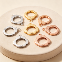 Kit de fabrication de bijoux avec fermoirs en acier inoxydable poli de haute qualité, avec sac