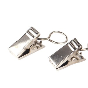Clips de rideau en métal à crochet simple, capacité de charge de 3 à 5 kg pour rideaux et draperies - Product Image 2