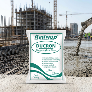 Fibre de polypropylène Ducron 100 % pure pour le renforcement du béton et du mortier, contrôle des fissures, réduction de la rétrécissement, résistance améliorée 1 - Product Image 2