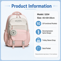 Sac à dos scolaire imperméable pour enfants, grande capacité, cartable pour étudiants, sac à dos scolaire pour enfants