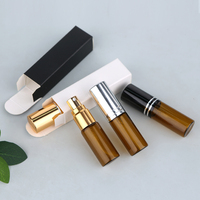 Flacon pulvérisateur en verre ambré SUMEEAR avec logo personnalisé, 5 ml, 10 ml, 15 ml, flacon pulvérisateur à brume fine, flacon pompe cosmétique