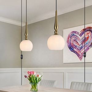 Sunsir SKD luminaire suspendu au plafond du salon lustre enfichable style vintage suspension à intensité variable pour la cuisine E26 - Product Image 3