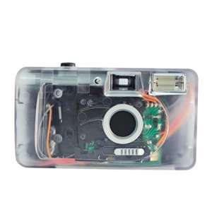 Appareil photo argentique transparent 35 mm, appareil photo 35 mm motorisé, automatique, action - Product Image 1