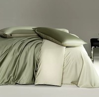 Ensemble de literie 4 pièces 100% Lyocell, rafraîchissant, respirant, hypoallergénique, certifié OEKO-TEX, vente en gros