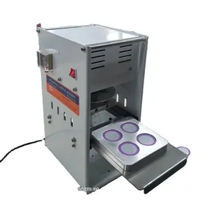 9 capacity holes nespresso K cup capsules heat sealing machine automatic and semi-automatic sealing machine