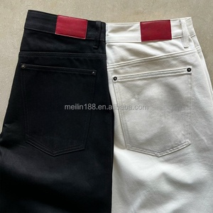 Clothing Custom Denim Streetstyle High Quality Blank Straight Wide Leg Pants Denim <b>Jeans</b> Casual Baggy <b>Jeans</b> Men - Product Image 3