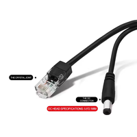 10/100Mbps PoE Ayırıcı 48V - 5V 2.4A, İzole IEEE 802.3af/at Aktif Dönüştürücü, IP Kamera/Raspberry Pi için 12W Güç Adaptörü