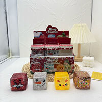Ensemble de jouets squishy de Noël, jouets sensoriels à remontée lente sur le thème de Noël, jouets anti-stress, cadeaux de Noël pour enfants