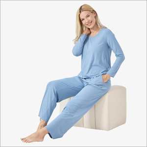 Vietnam <b>Clothing</b> Manufacturer Custom Bamboo Sleepwear For <b>Women</b> Pajamas Full Length Pajamas Loungewear Cotton Modal Fabric - Product Image 2
