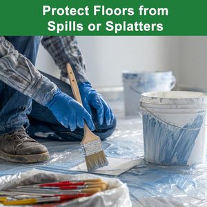 Lona Protectora de Plástico Impermeable de 9x12 Pies para Pintar Muebles y Sofás - Product Image 4