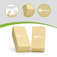 Boîte d'emballage de luxe en carton pliable beige avec logo personnalisé pour flacon de sérum et crème pour le visage