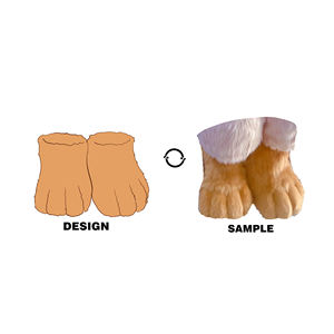Fábrica de Disfraces de Peluche: Zapatos de Oso de Peluche Personalizados, Lindos y Suaves, Cubre Zapatos de Animales de Peluche, Mascotas - Product Image 1