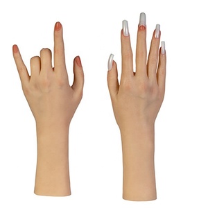 Tianxinji — Mannequin féminin en Silicone <span class=keywords><strong>platine</strong></span>, modèle de main féminin réaliste, pliable, pour la formation en Nail Art, haute qualité - Product Image 1