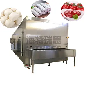 New Design Tunnel Quick-Freezing Machine With 100 150 200 Kg Per Hour For Ready To Eat Food Sauce Ice Cream Empa