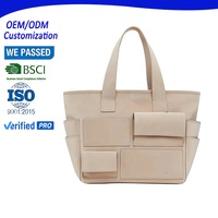 Sac fourre-tout et bandoulière personnalisé en cuir végétalien de haute qualité pour femme avec fermeture éclair, taille sur mesure pour usage quotidien