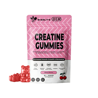 Gummies de créatine monohydrate 5G sans sucre, véganes, pré-entraînement pour femmes, en sachets, vente en gros, marque privée OEM, offre spéciale