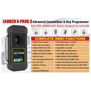 For LAUNCH Xprog 3 OBD2 Immobilizer Key <strong>Programmer</strong> <strong>Remote</strong> <strong>Control</strong> Read and Write EEPROM for Vehicle Keys Diagnostic Tools - Product Image 2