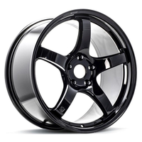 Jantes Roc Custom Forgées 57CR 5 branches JDM Noir brillant 18 19 pouces pour Toyota GR Supra