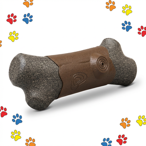 Dayanıklı TPR ve Naylon Kemik Şeklinde Köpek Çiğneme Oyuncağı - Sesli Diş Temizleme Oyuncağı (MELODY Marka) - Product Image 1