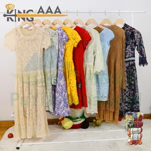 ShanDong used clothes wholesale women dress used clothes premium knitted second hand dress ladies