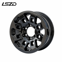Jantes tout-terrain LSZD 17x8 17x9 6x5.5 Noir mat, compatibles avec Toyota Tacoma 4Runner Hilux Fortuner FJ Cruiser Lexus GX460 Fortuner