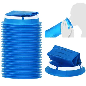 OEM防水塑料Barf袋一次性PE蓝色晕机呕吐袋用于医院飞机旅行
