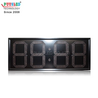 Horloge murale numérique LED de haute qualité de 15 pouces, affichage clair de l'heure, signalisation numérique