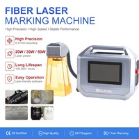 Máquina de Marcado Láser Flexible de Escritorio y Portátil para Grabado de Placas de Identificación, Plástico y Metal, Estructura Dividida, Fuente MAX