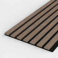Panneau acoustique rainuré moderne en MDF pour salle de conférence, studio d'enregistrement, théâtre, salon, décoration d'hôtel
