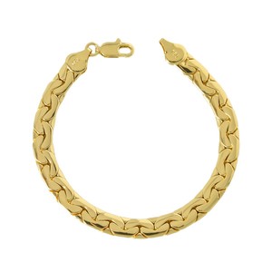 Pulsera de Cobre Italiano de Alta Resistencia con Cierre <span class=keywords><strong>750</strong></span> Chapado en <span class=keywords><strong>Oro</strong></span> de 18k, Diseño Geométrico en Forma de U, Venta al Por Mayor - Product Image 6