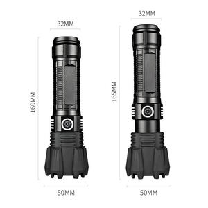 Chất Lượng Cao Ngoài Trời 3500M Dài Phạm Vi Cao Lumens Linterna Đèn Lồng Có Thể Sạc Lại P70 LED Torch Ánh Sáng Đèn Pin Chiến Thuật - Product Image 6