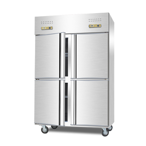 Congelador multipuerta de acero inoxidable de doble temperatura Premium, diseño antioxidante con tecnología Pro Freshness para almacenamiento prolongado de carne - Product Image 6