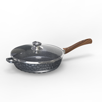 Ensemble de casseroles et poêles en métal moderne de haute qualité, 14 pièces, avec revêtement antiadhésif, compatible induction, respectueux de l'environnement