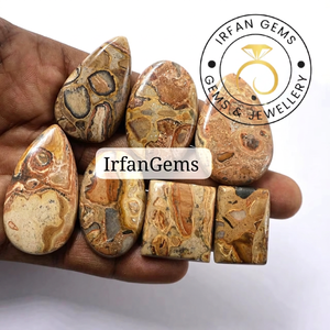 High Grade Quality Coffee Jasper Cabochons, Natural Gemstone For Jewelry Making, Coffee Jasper <b>Wire</b> Wrapped Jewelry Stone - Product Image 1