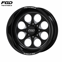 Jantes forgées FGD 8 10 trous avec capuchons flottants 24x12 24x14 26x12 26x16 26x14 8x6.5 8x170 8x180 pour F250 Chevy Ram 3500