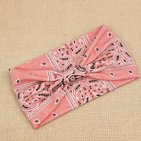 Serre-tête large élastique rétro promotionnel pas cher, motif Paisley torsadé, pour femme, usage quotidien, accessoire de mode, coloré en terylène