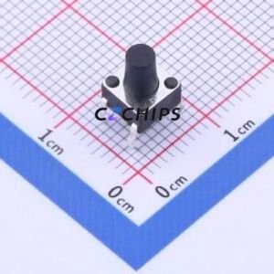 K2-1102DP-J3SW-04 Tactile Switch Through hole Component (THT)-4P,6x6mm Switch 1.8N Through Hole 6mm 6mm - Product Image 1