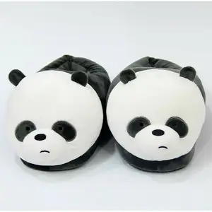 Usine directe OEM Offre Spéciale conception mignonne animaux <span class=keywords><strong>en</strong></span> peluche pantoufles différentes couleurs hiver chaud maison chaussures pour enfants adultes - Product Image 1