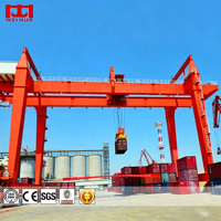 Grue portuaire à portique pour conteneurs Weihua 35-65T RMG, grue ferroviaire, grue portique pour conteneurs RMG