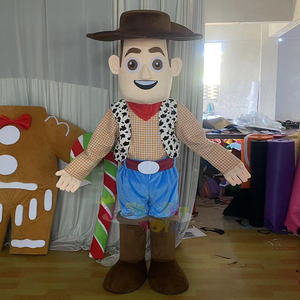 Traje de Mascota de vaquero occidental de dibujos animados impresos personalizados Diseño de moda de <span class=keywords><strong>niño</strong></span> lindo para la promoción de Halloween - Product Image 1