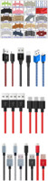 Kabel USB Micro 5pin Nylon Braided 3ft 10ft untuk Pengisian Daya & Transfer Data Android Tersedia