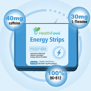 Tiras Energéticas Personalizadas con Cafeína y Teanina, Apoyo al Sistema Inmunológico, Metabolismo Energético, Tiras Orales Energéticas - Product Image 2