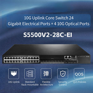 Conmutadores Empresariales Gigabit de Capa 3 de 24 Puertos de la Serie H3C S5500V2-EI con Enlace Ascendente de 10G y Ranura de Expansión - Product Image 2