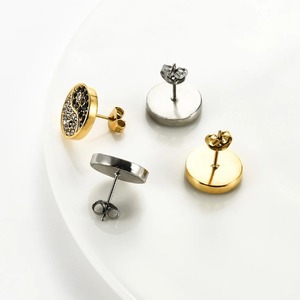 ต่างหูทรงกลมประดับเซอร์โคเนียลายหยินหยาง 1 คู่ สำหรับผู้หญิงและเด็กผู้หญิง ทำจากสแตนเลสสตีล สีเงิน สีทอง สีดำ ประดับด้วยพลอยสปิเนล ต่างหูเงางาม เหมาะสำหรับเป็นของขวัญ - Product Image 6